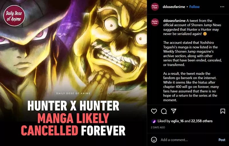 Is the Hunter x Hunter Manga Being Canceled? Debunking the Rumors - -541394399